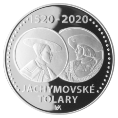Stříbrná mince 200 Kč Zahájení ražby jáchymovských tolarů 500. výročí 2020 proof