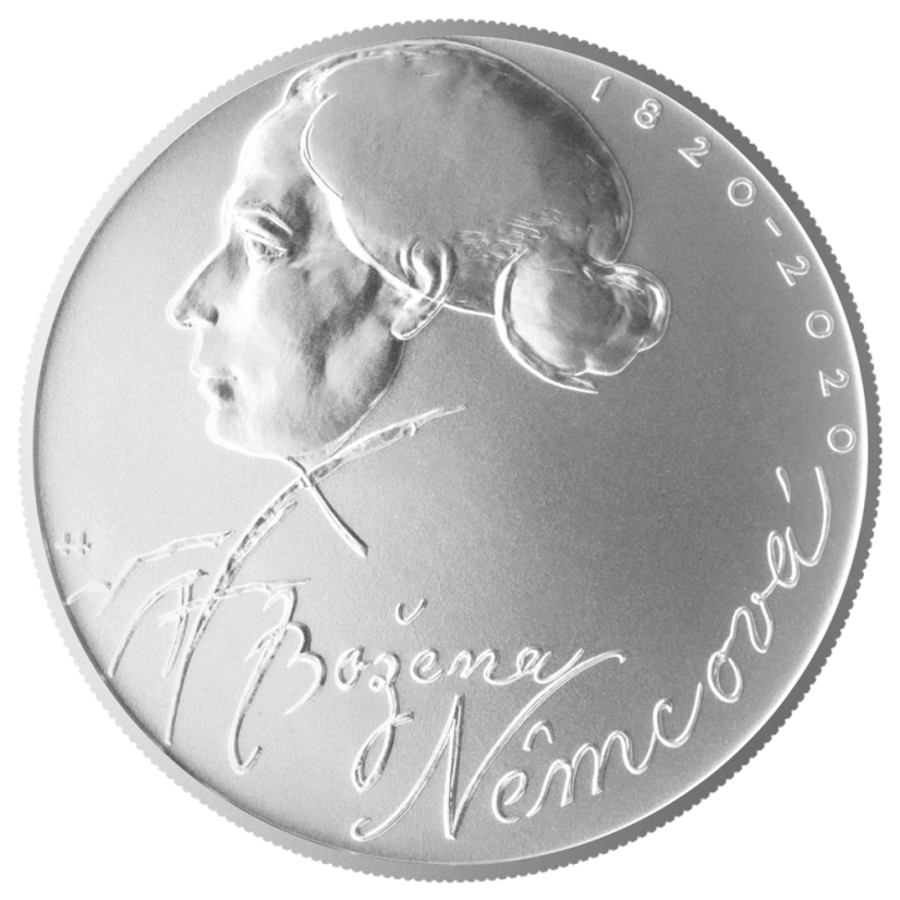 Božena Němcová  200. výročí narození, 200 Kč, rub - standard, 2020