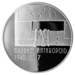 Stříbrná mince 200 Kč Operace Anthropoid 75. výročí 2017 proof