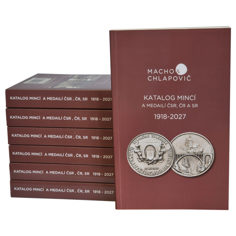 Katalog mincí a medailí ČSR, ČR a SR 1918-2027, vydavatel Macho & Chlapovič