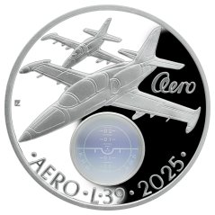 500 Kč Aero L-39 Albatros, rub - proof, 2025 500 Kč Aero L-39 Albatros, rub - proof, 2025