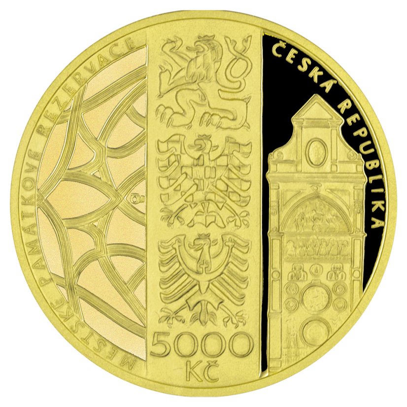 5000 Kč zlatá mince MPR Olomouc, líc - proof, 2024