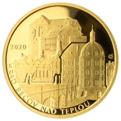 Zlatá mince 5000 Kč Hrad Bečov nad Teplou 2020 proof