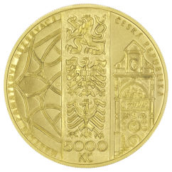 5000 Kč zlatá mince MPR Olomouc, rub - standard, 2024