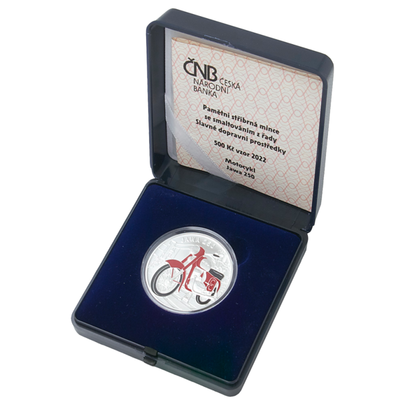 500 Kč Motocykl Jawa 250, rub - standard v etuji, ČNB 2022