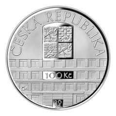 100 Kč Nejvyšší soud České republiky NS ČR, 2025, lícní strana mince 100 Kč Nejvyšší soud České republiky NS ČR, 2025, lícní strana mince