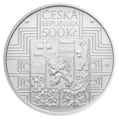 Stříbrná mince 500 Kč Schválení československé ústavy a vzniku Ústavního soudu Československé republiky 100. výročí 2020 standard