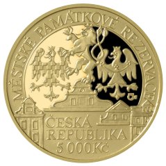 5000 Kč zlatá mince MPR Litoměřice, líc, proof, 2022 5000 Kč zlatá mince MPR Litoměřice, líc, proof, 2022