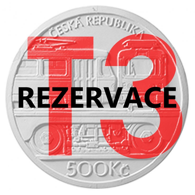 Stříbrná mince 500 Kč Tramvaj ČKD Tatra T3 2024 standard (REZERVACE)