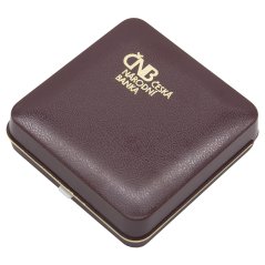 Červená plastová etue pro zlaté mince, proof provedení