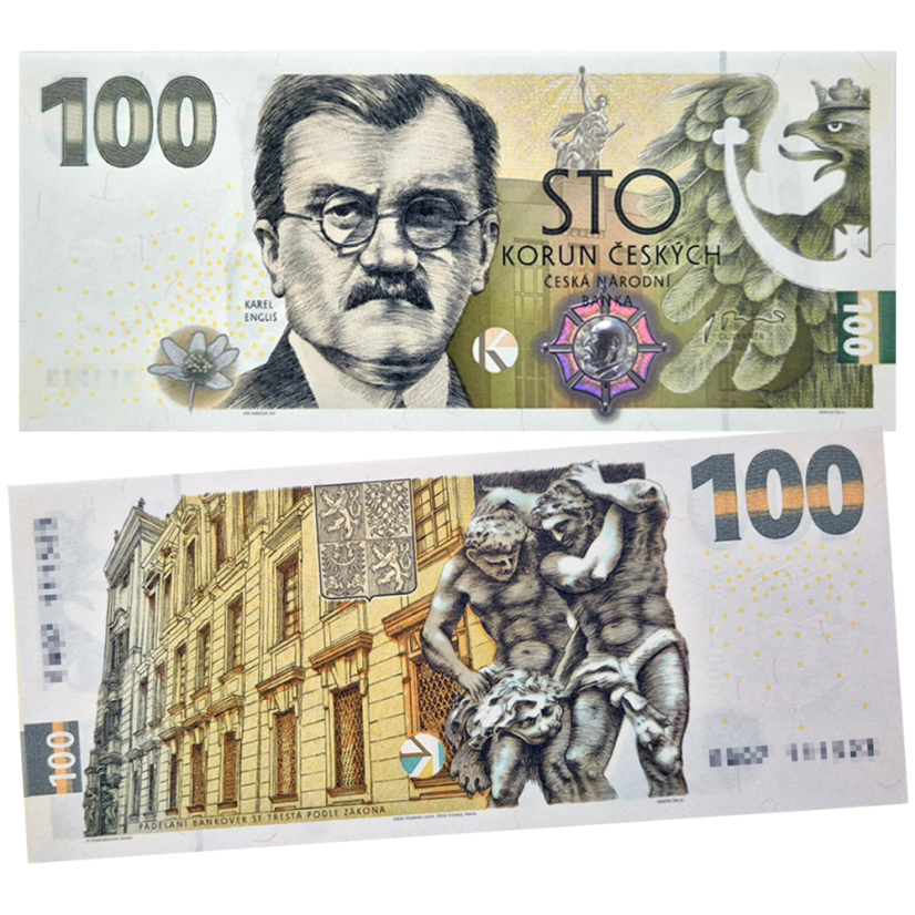 Pamětní bankovka 100 Kč 2022 Budování československé měny II - Kerel Engliš