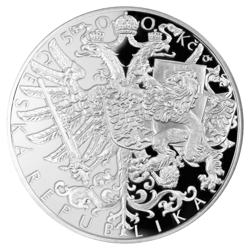 Bitva u Zborova 100. výročí, 500 Kč, ČNB 2017, lícní strana, proof
