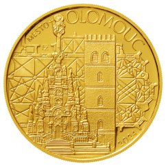 5000 Kč zlatá mince MPR Olomouc, rub - standard, 2024