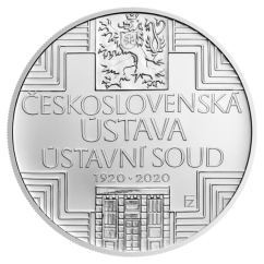 Stříbrná mince 500 Kč Schválení československé ústavy a vzniku Ústavního soudu Československé republiky 100. výročí 2020 standard