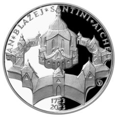 200 Kč Jan Blažej Santini-Aichel 300. výročí úmrtí, rub - proof, 2023