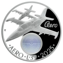 500 Kč Aero L-39 Albatros, rub - proof, 2025 500 Kč Aero L-39 Albatros, rub - proof, 2025