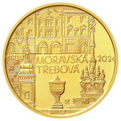 5000 Kč zlatá mince MPR Moravská Třebová, rub, standard, 2024