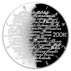 Jarmila Novotná, 100. výročí narození, proof - líc - emise ČNB 2007