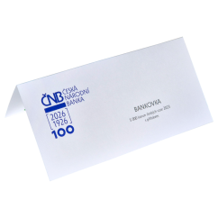 Přebal na oběžnou bankovku 5000 Kč s přítiskem