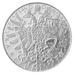 Stříbrná mince 500 Kč Bitva u Zborova 100. výročí 2017 standard