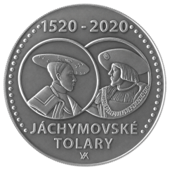 Stříbrná mince 200 Kč Zahájení ražby jáchymovských tolarů 500. výročí 2020 standard