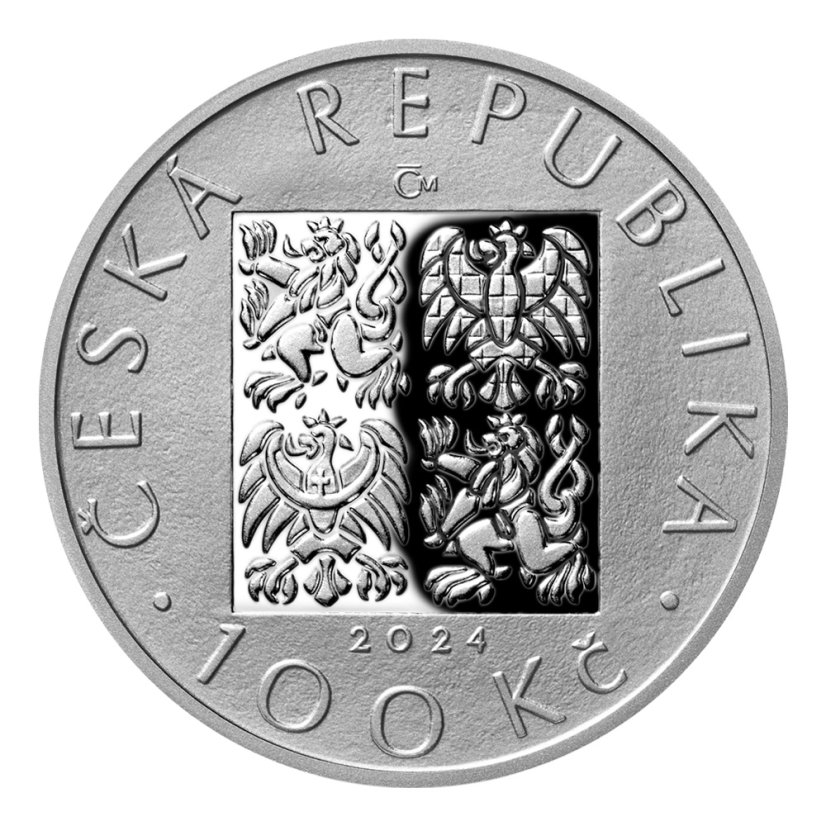 100 Kč Nejvyšší státní zastupitelství  NSZ, líc, proof, emise ČNB 2024