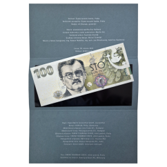 Pamětní bankovka 100 Kč 2022 Budování československé měny II - Kerel Engliš - přebal