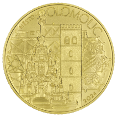 5000 Kč zlatá mince MPR Olomouc, rub - standard, 2024