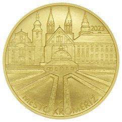 Zlatá pamětní mince Kroměříž - rub - standard