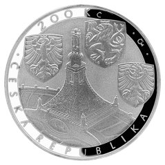 Bitva u Slavkova 200. výročí, 200 Kč, emise ČNB 2005, lícní strana
