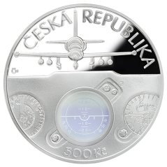 500 Kč Aero L-39 Albatros, líc - proof, 2025 500 Kč Aero L-39 Albatros, líc - proof, 2025