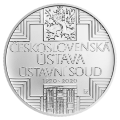 Stříbrná mince 500 Kč Schválení československé ústavy a vzniku Ústavního soudu Československé republiky 100. výročí 2020 standard