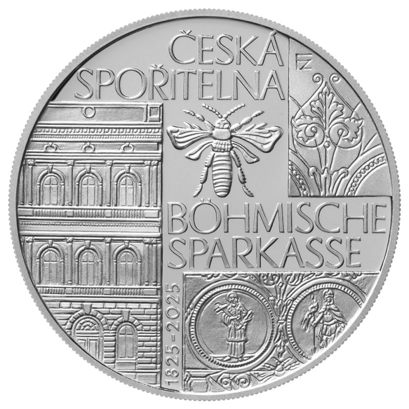 200 Kč Založení české spořitelny Böhmische Sparkasse 200. výročí, rub - standard, 2025