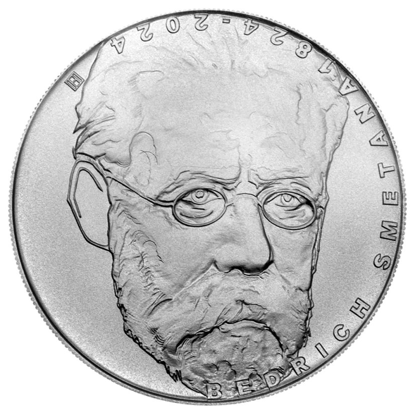 200 Kč Bedřich Smetana 200. výročí narození, rub - standard, 2024