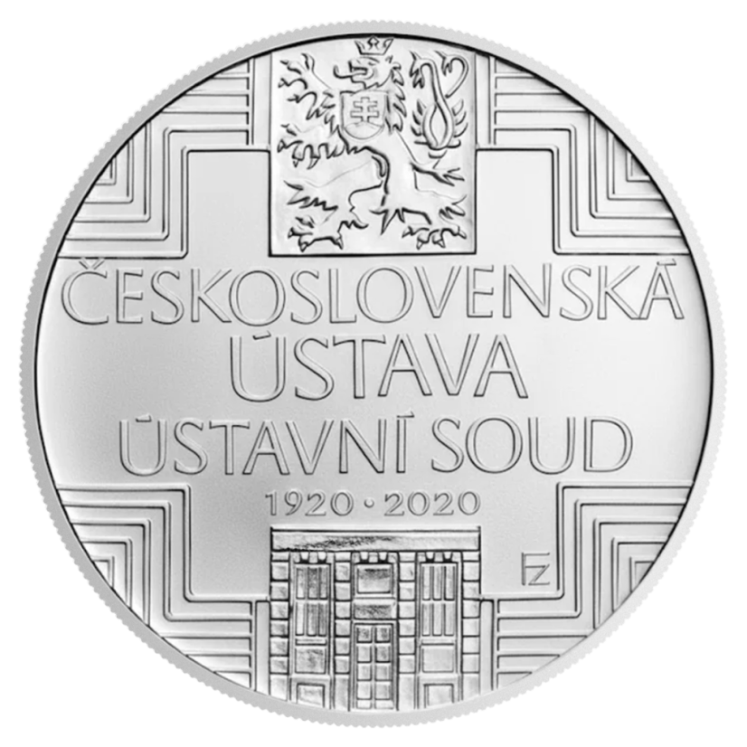 500 Kč Schválení československé ústavy a vzniku Ústavního soudu Československé republiky 100. výročí, rub - standard, 2020