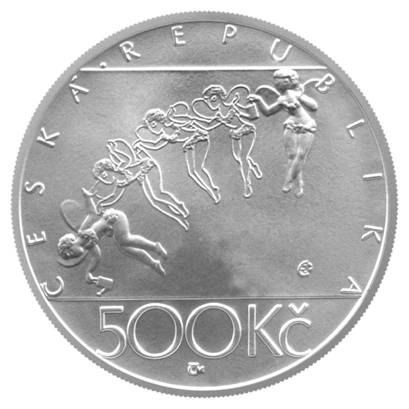 Narození Jiřího Trnky 100. výročí, 500 Kč, emise ČNB 2012, lícní strana, standard