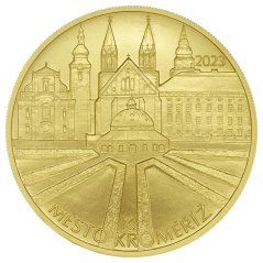 5000 Kč zlatá mince MPR Kroměříž, rub - standard, 2023