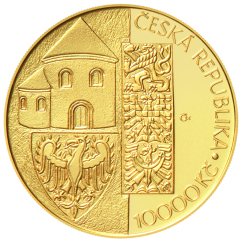 Mimořádná zlatá mince 10000 Kč Začátek vlády knížete Václava - lícní strana - standard, ČNB 2025 Mimořádná zlatá mince 10000 Kč Začátek vlády knížete Václava - lícní strana - standard, ČNB 2025