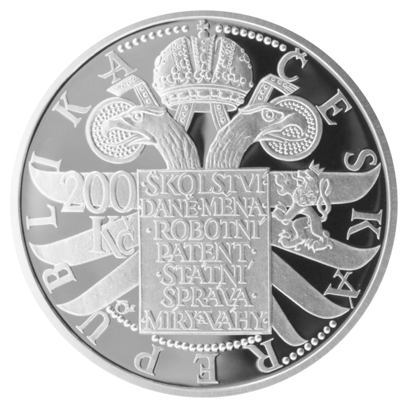 Marie Terezie 300. výročí narození, 200 Kč, ČNB 2017, lícní strana, proof