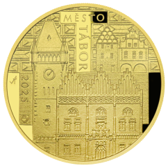 5000 Kč zlatá mince MPR Tábor, proof, 2025 5000 Kč zlatá mince MPR Tábor, proof, 2025