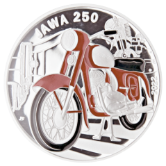 Stříbrná mince 500 Kč Motocykl Jawa 250 2022 proof