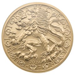 Obchodní mince jednodukát Sv. Václav, rub, emise ČNB 2024