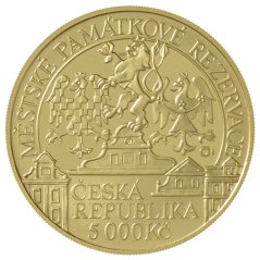 5000 Kč zlatá mince MPR Litoměřice, líc, standard, 2022 5000 Kč zlatá mince MPR Litoměřice, líc, standard, 2022