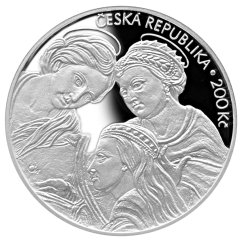 Karel Škréta - 350 výročí úmrtí, proof - líc - emise ČNB 2024