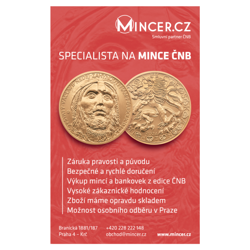 Reklamní leták e-shopu MINCER.CZ