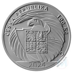 Stříbrná mince 100 Kč Bezpečnostní informační služba 2024 proof