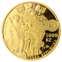 Zlatá mince 5000 Kč Hrad Bečov nad Teplou 2020 proof