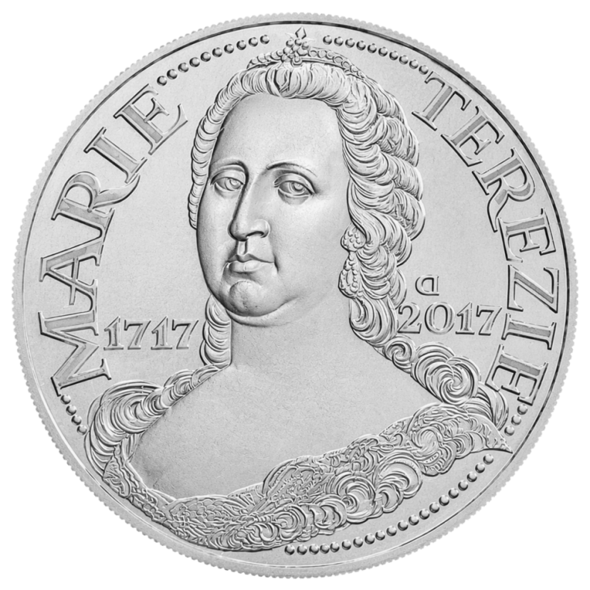 Marie Terezie 300. výročí narození, 200 Kč, ČNB 2017, rubová strana, standard