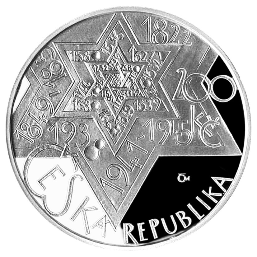 Rabi Jehuda Löw - 400. výročí úmrtí , proof - líc - emise ČNB 2009