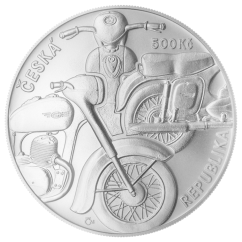 Stříbrná mince 500 Kč Motocykl Jawa 250 2022 standard
